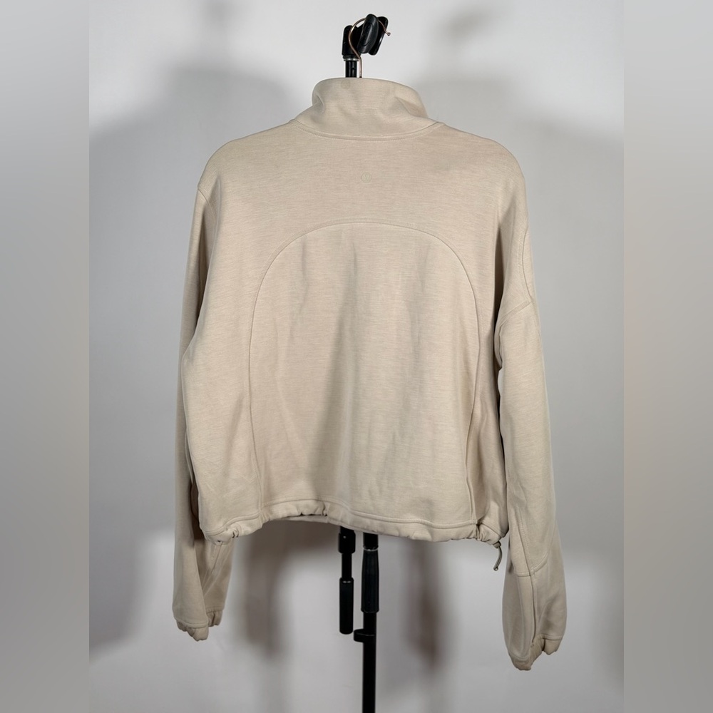 NWOT Lululemon Brushed Softstreme Half Zip Riverstone - Picture 6 of 9